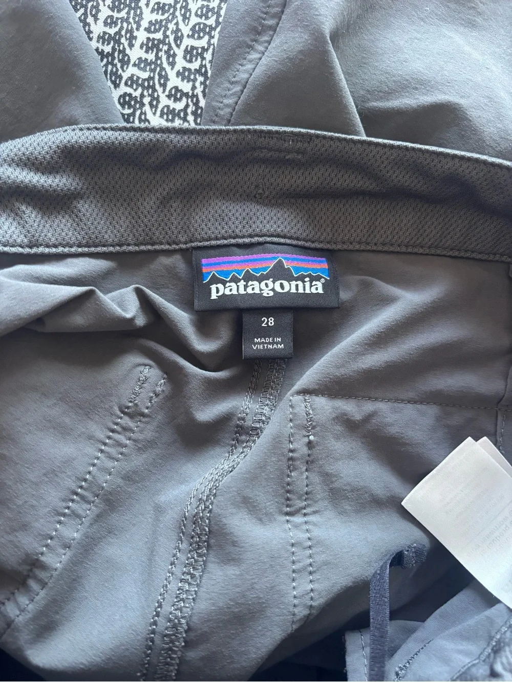 Patagonia Men's Quandary Dark Gray Outdoor Shorts 12in Size 28